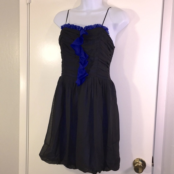 TIH Hype dress black blue dress size medium juniors or womens - Picture 6 of 16